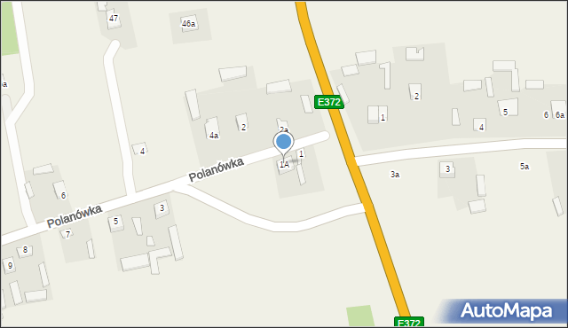 Polanówka, Polanówka, 1A, mapa Polanówka
