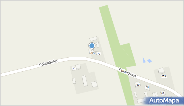 Polanówka, Polanówka, 70A, mapa Polanówka