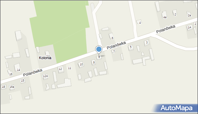 Polanówka, Polanówka, 8, mapa Polanówka