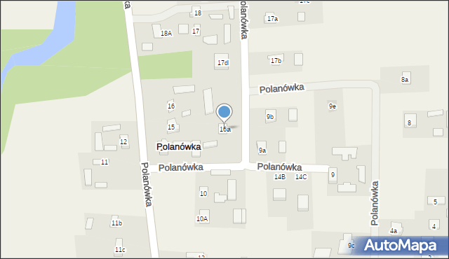 Polanówka, Polanówka, 16a, mapa Polanówka