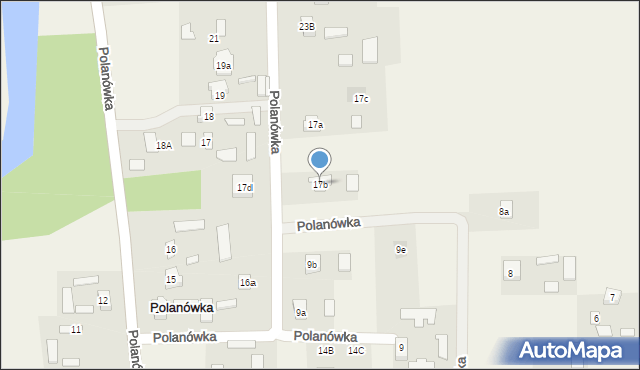 Polanówka, Polanówka, 17b, mapa Polanówka
