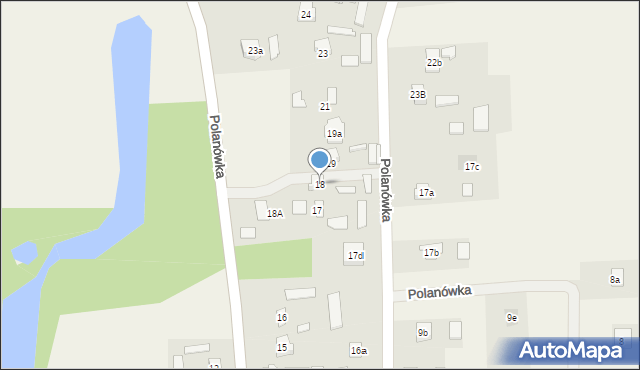 Polanówka, Polanówka, 18, mapa Polanówka