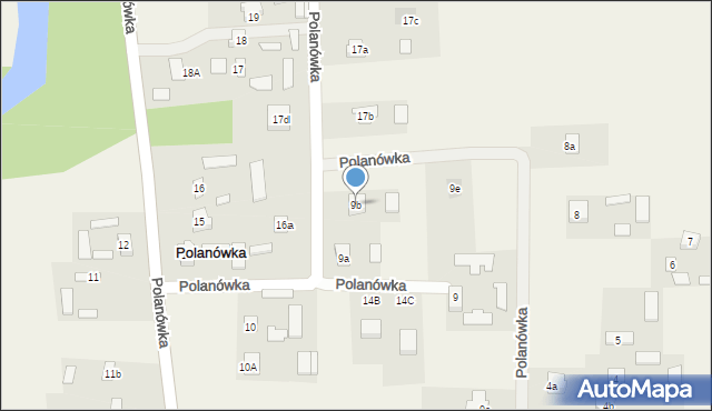 Polanówka, Polanówka, 9b, mapa Polanówka