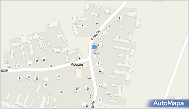 Połazie, Połazie, 10, mapa Połazie
