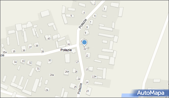 Połazie, Połazie, 11, mapa Połazie