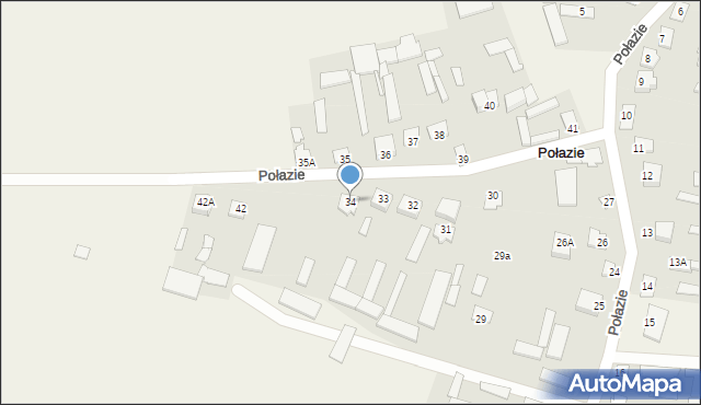 Połazie, Połazie, 34, mapa Połazie