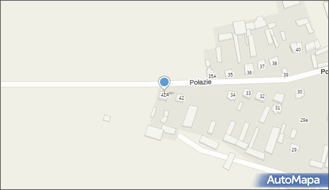Połazie, Połazie, 42A, mapa Połazie