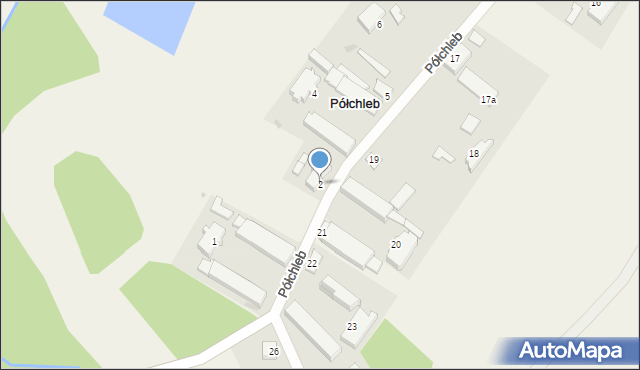 Półchleb, Półchleb, 2, mapa Półchleb