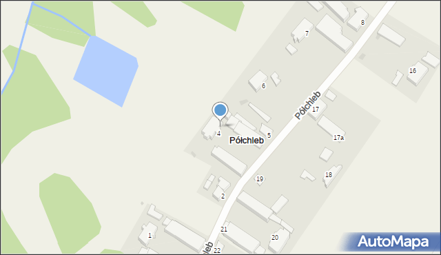 Półchleb, Półchleb, 4a, mapa Półchleb