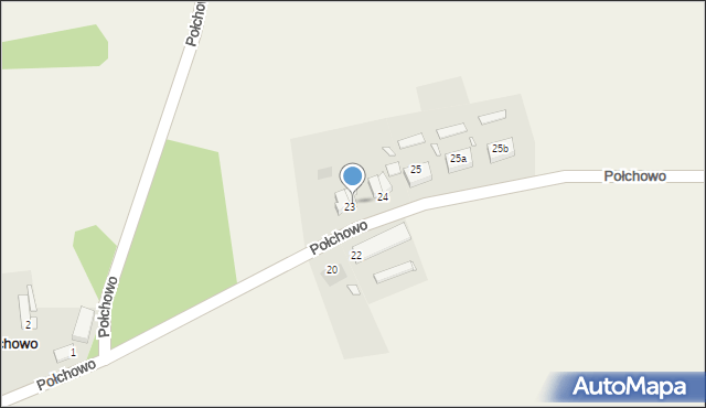 Połchowo, Połchowo, 23a, mapa Połchowo