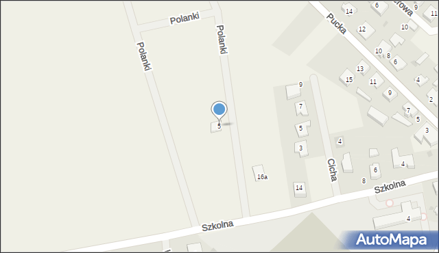 Połchowo, Polanki, 5, mapa Połchowo