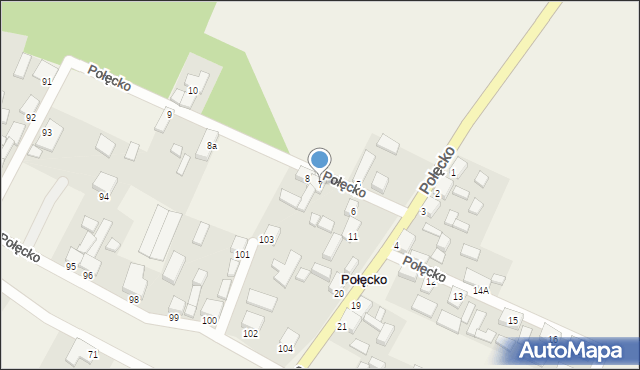 Połęcko, Połęcko, 7, mapa Połęcko