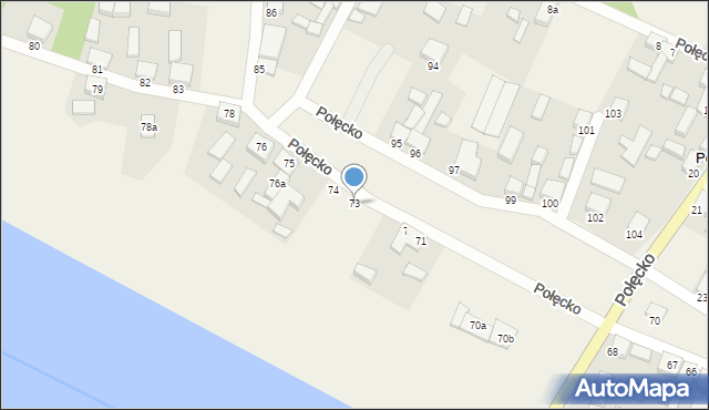Połęcko, Połęcko, 73, mapa Połęcko