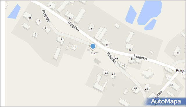 Połęcko, Połęcko, 11a, mapa Połęcko