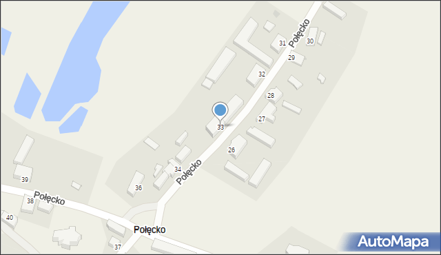 Połęcko, Połęcko, 33, mapa Połęcko
