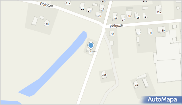 Połęcze, Połęcze, 23, mapa Połęcze