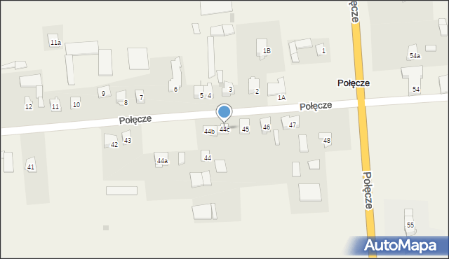 Połęcze, Połęcze, 44c, mapa Połęcze