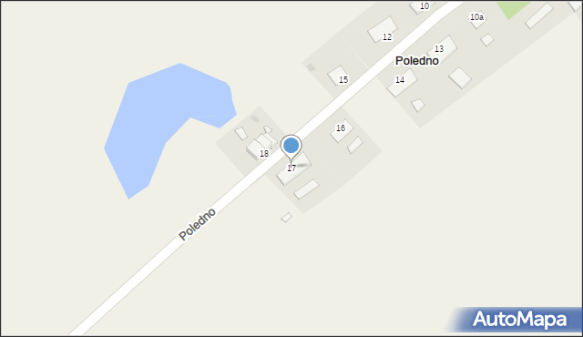 Poledno, Poledno, 17, mapa Poledno