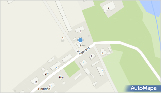 Poledno, Poledno, 8, mapa Poledno