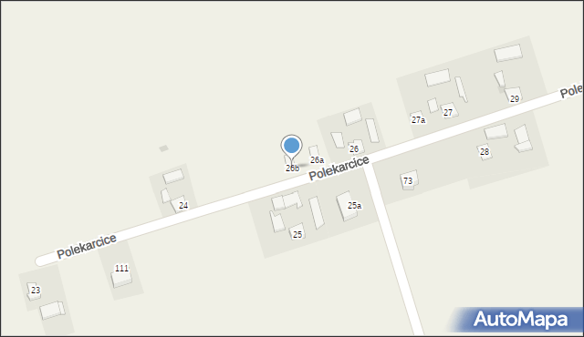 Polekarcice, Polekarcice, 26b, mapa Polekarcice