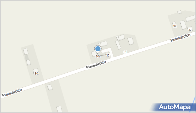 Polekarcice, Polekarcice, 30a, mapa Polekarcice