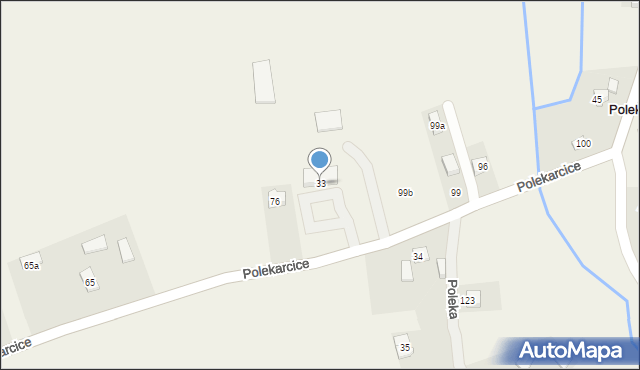 Polekarcice, Polekarcice, 33, mapa Polekarcice