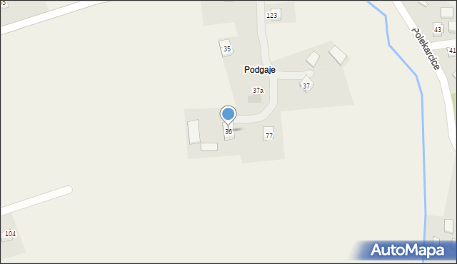 Polekarcice, Polekarcice, 36, mapa Polekarcice