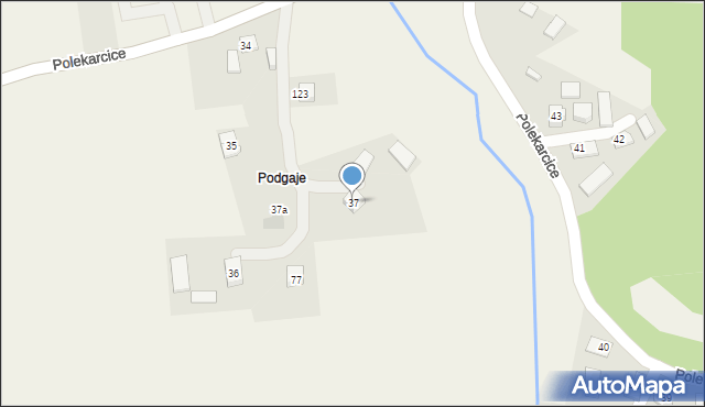 Polekarcice, Polekarcice, 37, mapa Polekarcice