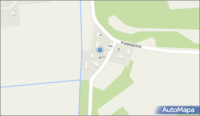 Polekarcice, Polekarcice, 38, mapa Polekarcice