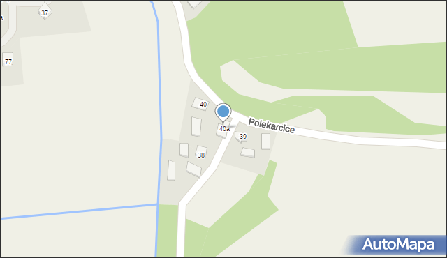 Polekarcice, Polekarcice, 40a, mapa Polekarcice