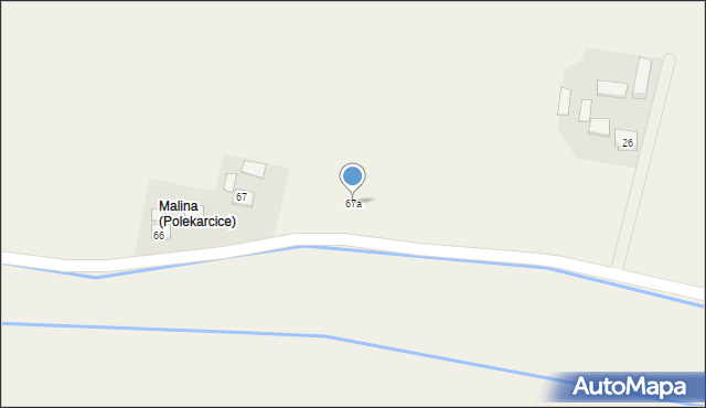 Polekarcice, Polekarcice, 67a, mapa Polekarcice
