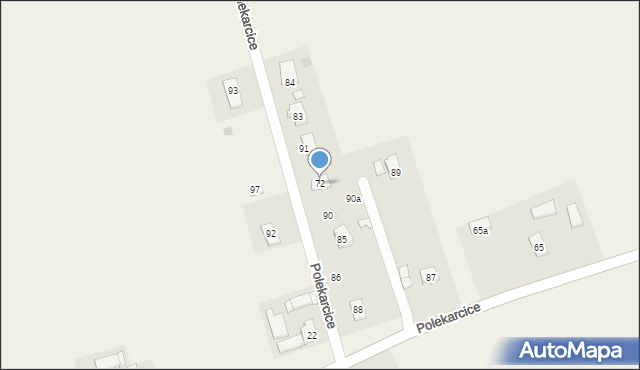 Polekarcice, Polekarcice, 72, mapa Polekarcice
