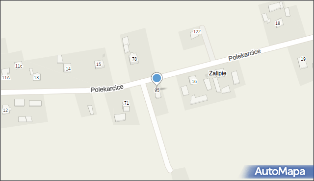 Polekarcice, Polekarcice, 95, mapa Polekarcice