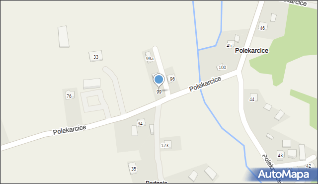 Polekarcice, Polekarcice, 99, mapa Polekarcice