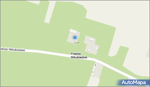 Polesie Mikułowskie, Polesie Mikułowskie, 8, mapa Polesie Mikułowskie