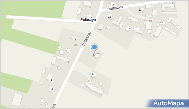 Poleszyn, Poleszyn, 6A, mapa Poleszyn