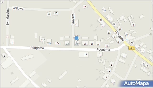 Police, Podgórna, 13, mapa Police