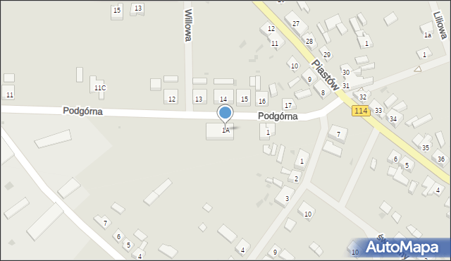 Police, Podgórna, 1A, mapa Police