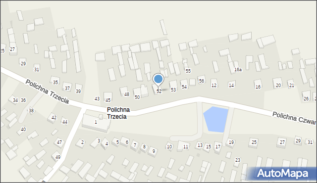 Polichna, Polichna Trzecia, 52, mapa Polichna