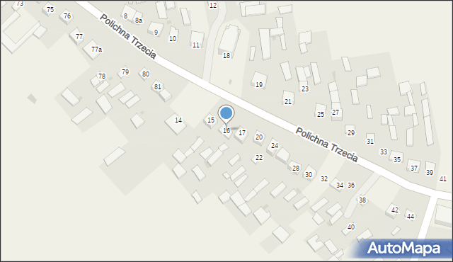 Polichna Trzecia, Polichna Trzecia, 16, mapa Polichna Trzecia