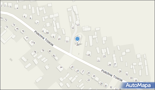 Polichna Trzecia, Polichna Trzecia, 18, mapa Polichna Trzecia