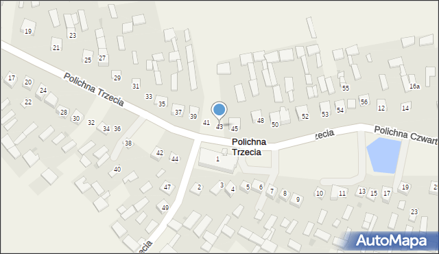 Polichna Trzecia, Polichna Trzecia, 43, mapa Polichna Trzecia
