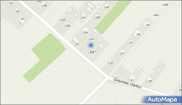 Polichno, Polichno, 130E, mapa Polichno