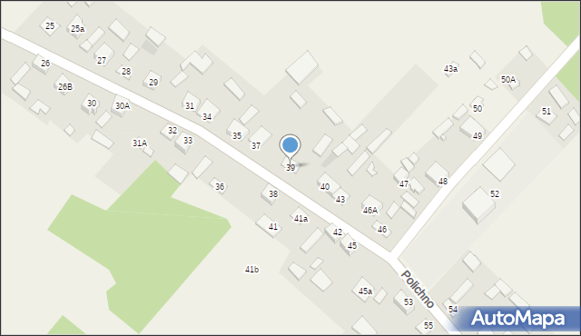 Polichno, Polichno, 39, mapa Polichno