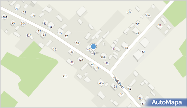 Polichno, Polichno, 43, mapa Polichno