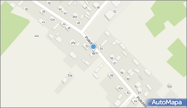 Polichno, Polichno, 55, mapa Polichno