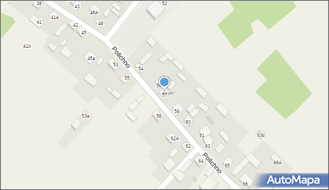 Polichno, Polichno, 57, mapa Polichno