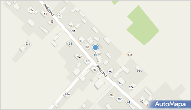 Polichno, Polichno, 61, mapa Polichno