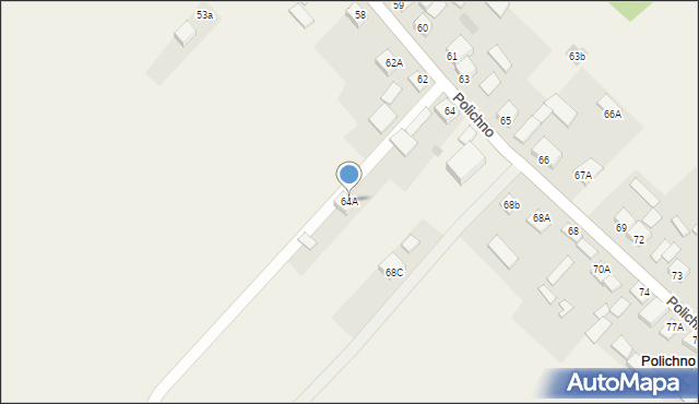 Polichno, Polichno, 64A, mapa Polichno