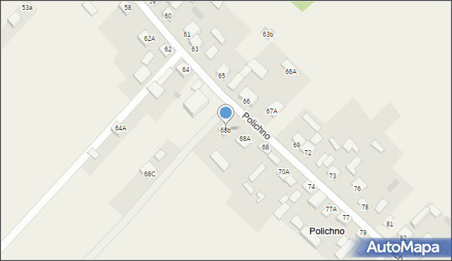 Polichno, Polichno, 68b, mapa Polichno